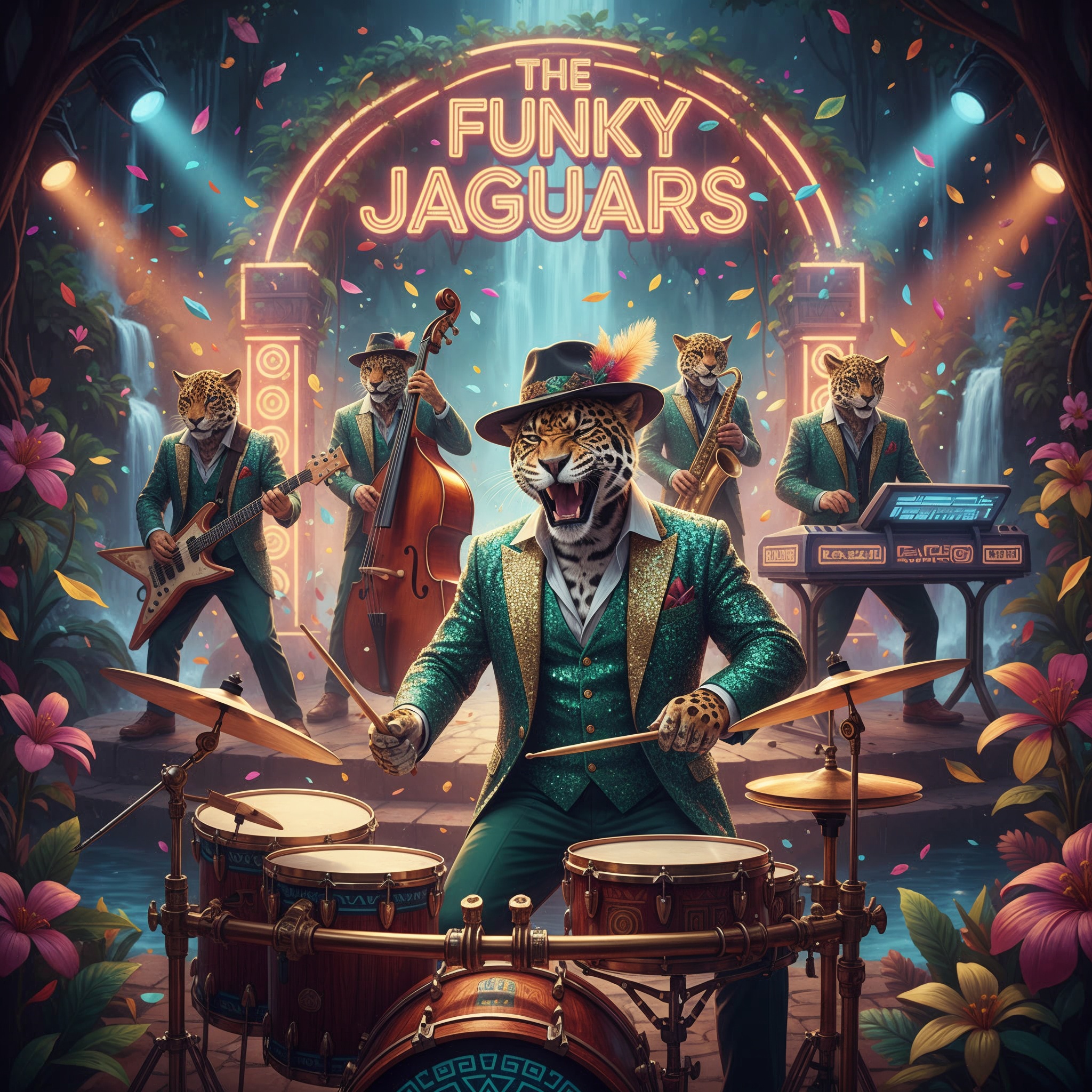The Funky Jaguars - Jaguar Funk band with style and empowerment
