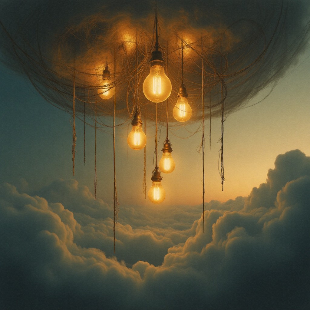Lamps Pull Down the Sky